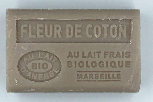 Savon de Marseille au lait d’ânesse BIO Fleur de Coton