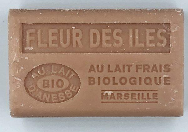 Savon de Marseille au lait d’ânesse BIO Fleur des iles
