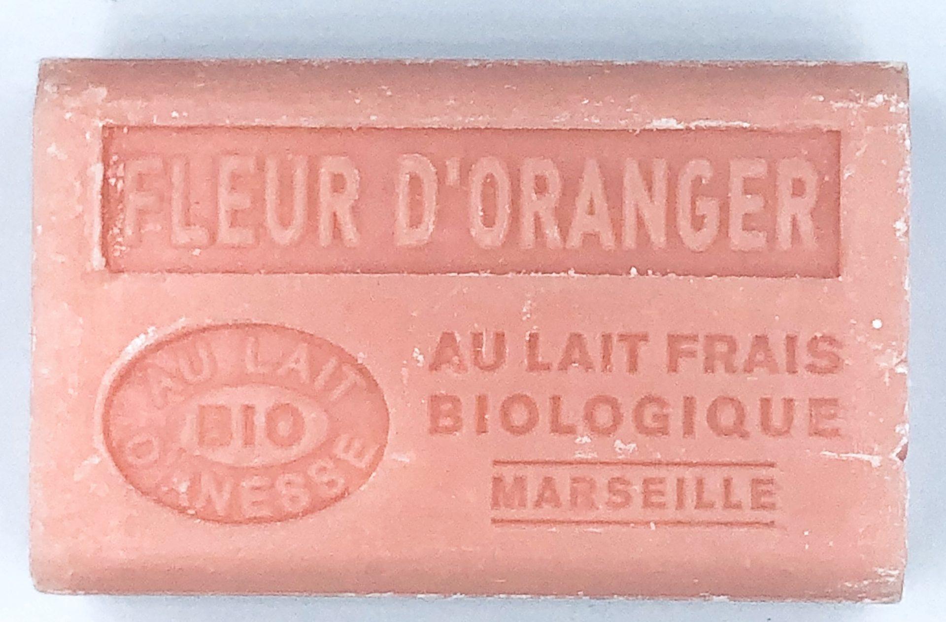 Savon de Marseille au lait d’ânesse BIO Fleur d’oranger
