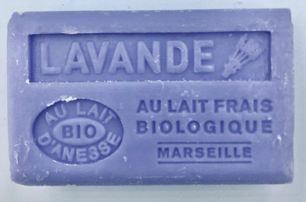 Savon de Marseille au lait d’ânesse BIO Lavande