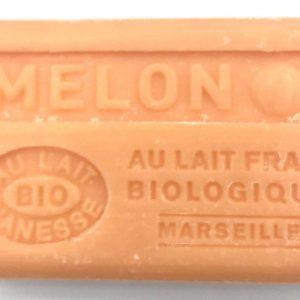 Savon de Marseille au lait d’ânesse BIO Melon