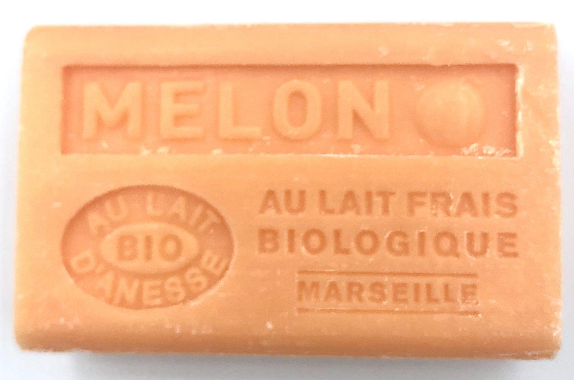 Savon de Marseille au lait d’ânesse BIO Melon
