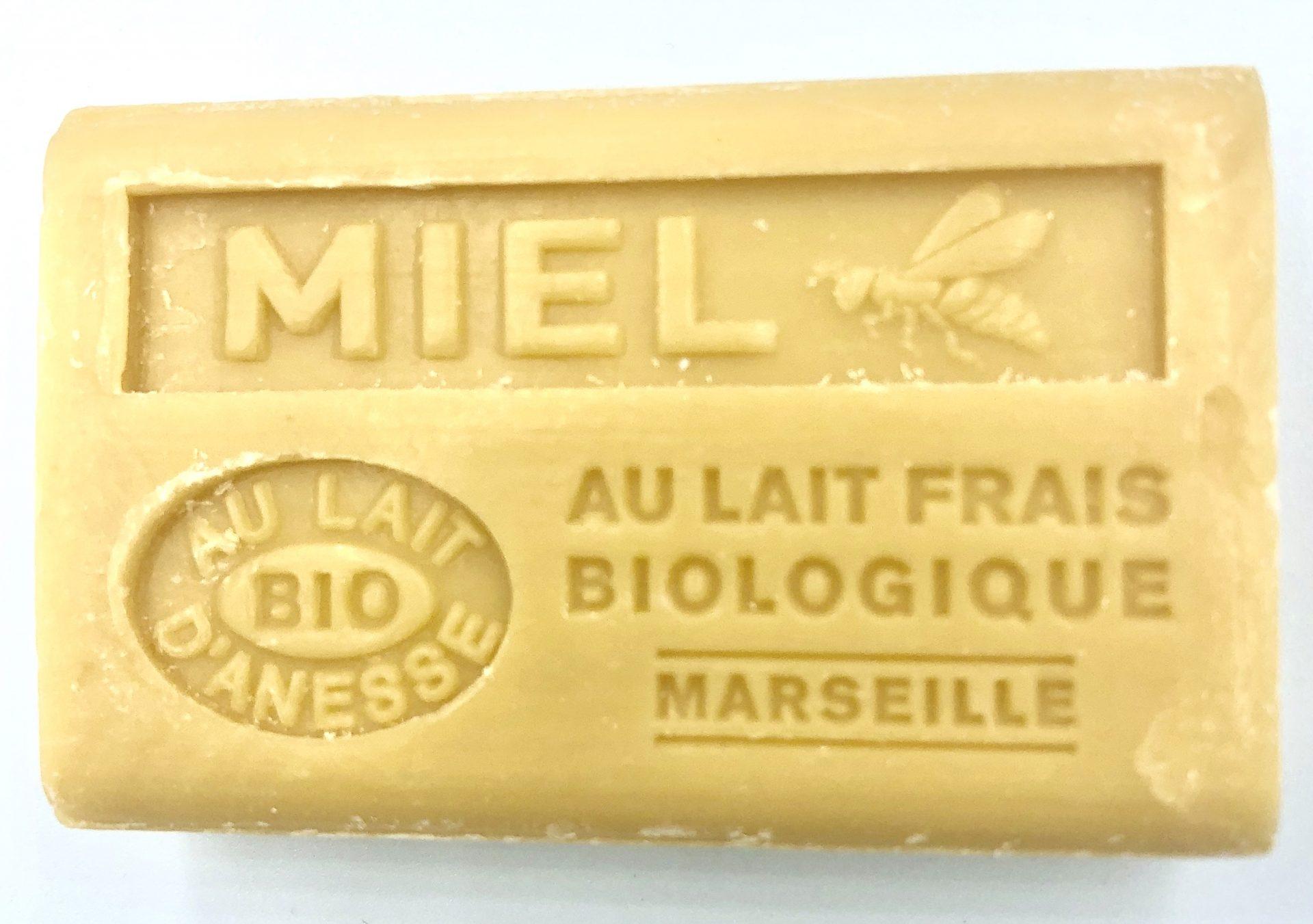 Savon de Marseille au lait d’ânesse BIO Miel