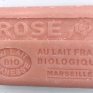 Savon de Marseille au lait d’ânesse BIO Rose