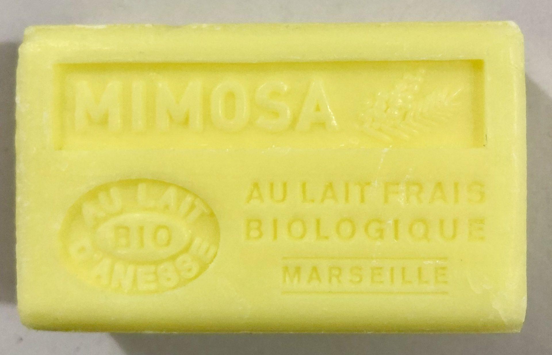 Savon de Marseille au lait d’ânesse BIO Mimosa