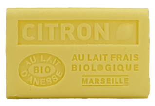 Savon de Marseille au lait d’ânesse BIO Citron